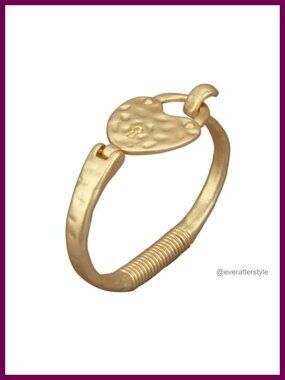 Chunky Gold Cuff Bracelet Large Bangle Arm Jewelry